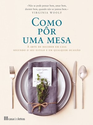 cover image of Como Pôr uma Mesa